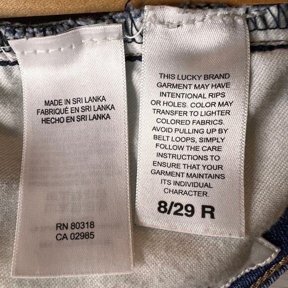 Lucky Brand Jeans Womens Size 8/29R Easy Rider Boot Distressed Medium Wash - Picture 14 of 16